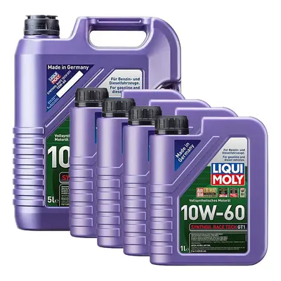 Liqui Moly 10W-60 Fully Synthetic Engine Oil Synthoil Race Tech Gt1 9L