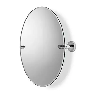 QM541041 Metra Wall Mounted Tilt Mirror , Chrome , 9.8 x 45.8 x 45.8 cm