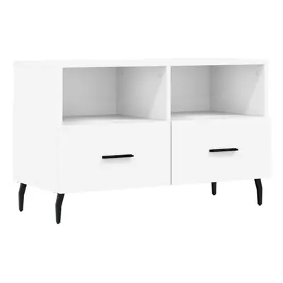 vidaXL TV Cabinet TV Unit Sideboard Media Unit TV Stand White Engineered Wood