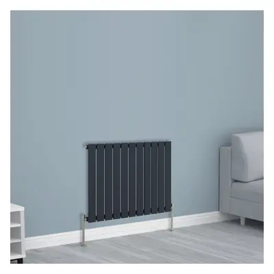 (600x748mm Single, Anthracite) NRG Horizontal Vertical Flat Panel Designer Radiator Central Heat