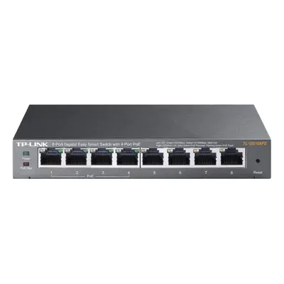 TP-LINK 8-Port Gigabit Easy Smart Switch with 4-Port PoE Unmanaged network switch Gigabit Ethern