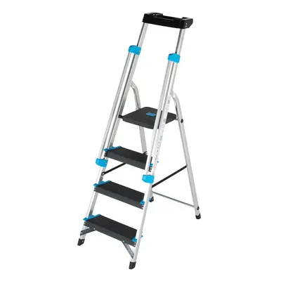 0.8m Platform Step Ladders Tread Anti Slip Steps & Tool Tray Aluminium