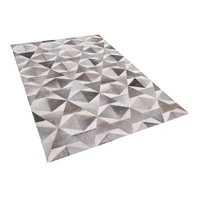 Area Rug x cm Leather Grey ALAKA