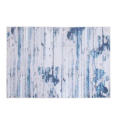 Area Rug x cm Beige and Blue BURDUR