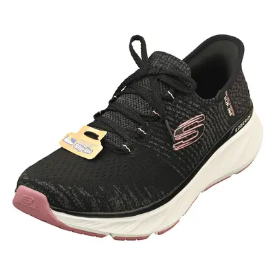 (5) Skechers Slip-ins Edgeride Impression Womens Fashion Trainers in Black Pink