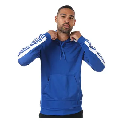 (2XL) Mens adidas Squadra Hoody in blue.