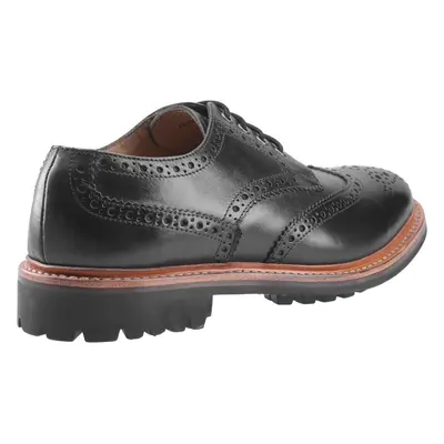 (Black, (Adults')) Cotswold Quenington Commando Leather Men's Black Lace-Up Shoes