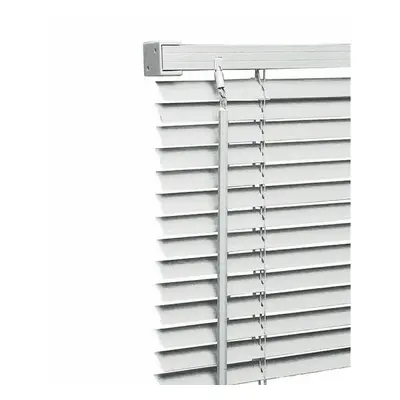 (225cm X 213cm with Metal Headrail ) White PVC Venetian Trimmable Window Blind