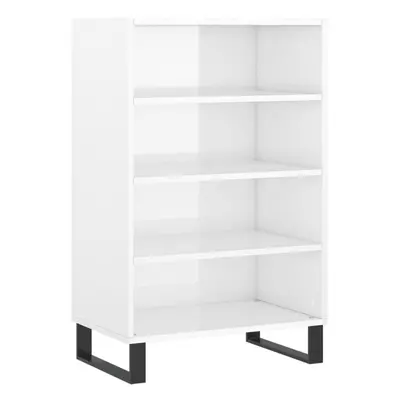 (high gloss white) vidaXL Highboard Sideboard Storage Cabinet High Gloss White Engineered Wood