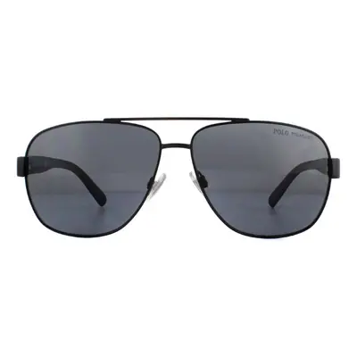 Polo Ralph Lauren Sunglasses PH3110 Semi Shiny Black Grey Polarized