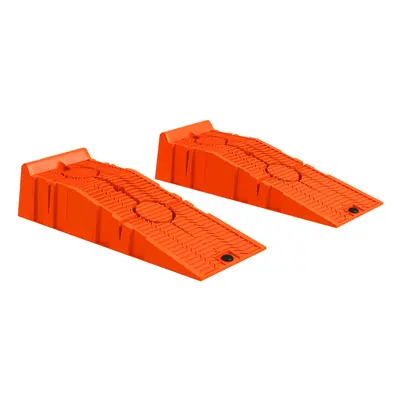 DURHAND 2.5 Ton Plastic Car Lifting Ramps Automotive Vehicle Garage, Orange