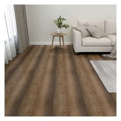 vidaXL 55x Self-adhesive Flooring Planks PVC 5.11 mÂ² Brown Laminate Floor Tile