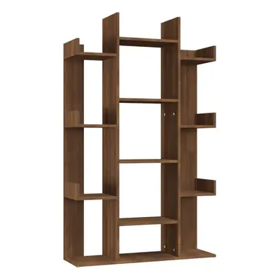 (Brown oak) vidaXL Book Cabinet Engineered Wood Home Organiser Storage Rack Multi Colours