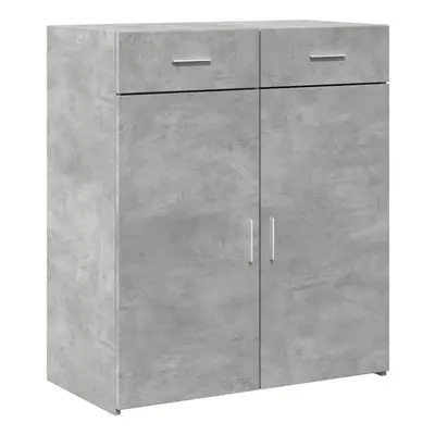 (concrete grey) vidaXL Sideboard Storage Cupboard Cabinet Highboard Brown Oak Engineered Wood