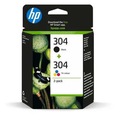 HP Tri-colour and Black Original Ink Cartridge 3JB05AE, Count (Pack of 1)