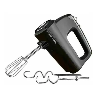 Russell Hobbs Desire Hand Mixer, Electric Hand Whisk and Dough Mixer Attachments, Matte Black, W