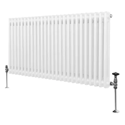 (600mm x 1192mm, White) Traditional Column Radiator Heater