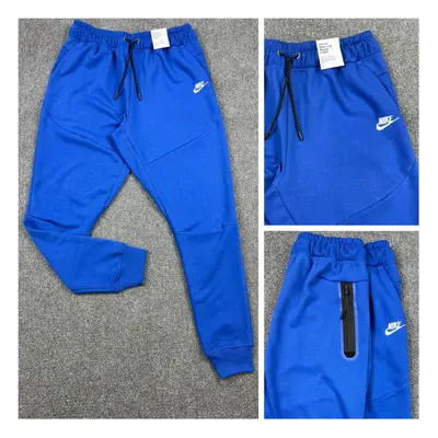 (BLUE, SMALL) Nike Mens Jogger Fleece Cotton Sports Track Pant