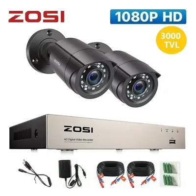 ZOSI CCTV 1080P DVR 3000TVL 8CH Outdoor Home Security Camera System