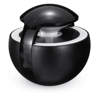 (Black) 450ML Ball Humidifier with Aroma Lamp Essential Oil Ultrasonic Electric Diffuser Mini US