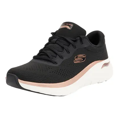 (8 UK, Black/Rose Gold) Skechers Womens/Ladies 2.0 The Distance Glow Arch Fit Shoes