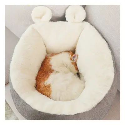 (S, Type C) Cat Dog Pet Bed Cave Sleeping House Mat Cushion Warm Washable