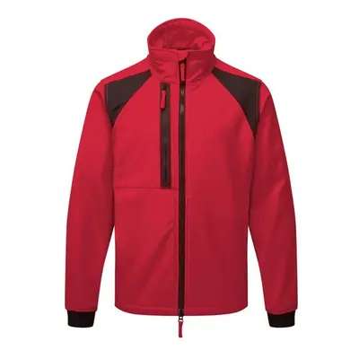 (M, Deep Red) Portwest Mens Layer Soft Shell Jacket