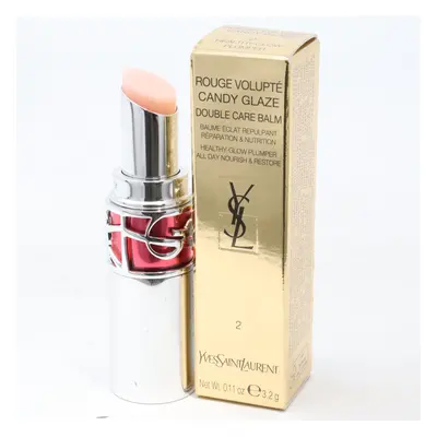 (2 Healthy Glow Plumper) Yves Saint Laurent Candy Glaze Lip Balm 0.11oz/3.2g New With Box