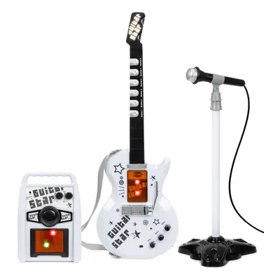 3pc The Magic Toy Shop Kids' Rock Star Electric Guitar & Microphone | Musical Toy Set