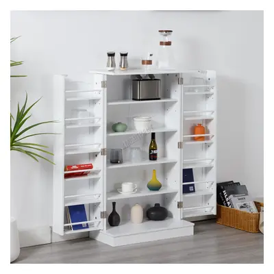 WestWood Kitchen Cupboard 41Inch W/ Doors Pantry Food Organizer Storage White