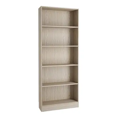 Basic Tall Wide Bookcase (4 Shelves) in Oak