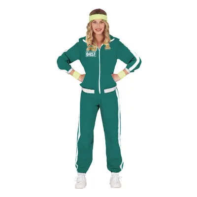 (S (34-36)) Green participant number women's tracksuit