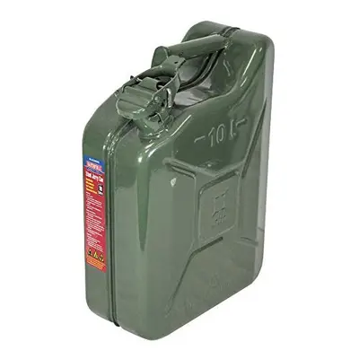 Faithfull FAIAUJERRY10 Litre Metal Jerry Can UN App, GS TUV Certified - Green