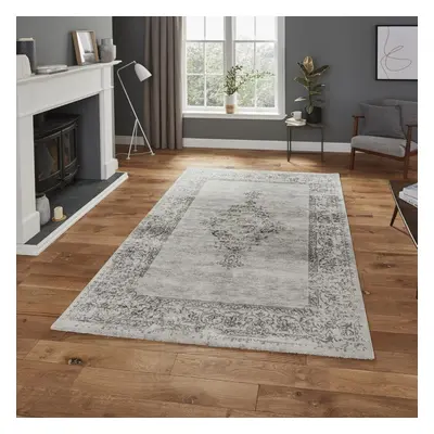 (120x170cm) Milano N9695 Rugs in Grey High Dense Soft Durable Mats