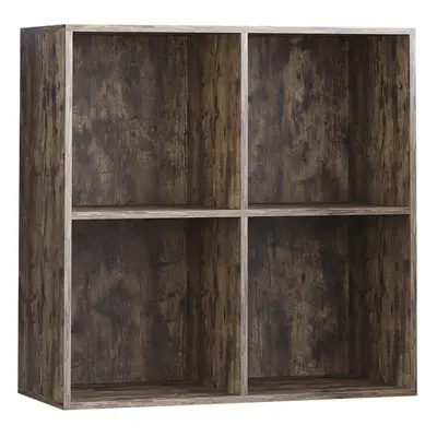 (Dark Wood) Durham Cube Bookcase Shelf Rack Storage Unit