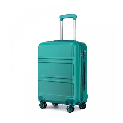 (Teal, 20-inch) 12/20/24/28 ABS Hard Shell Suitcase Spinner Wheels Luggage Trolley Travel Case