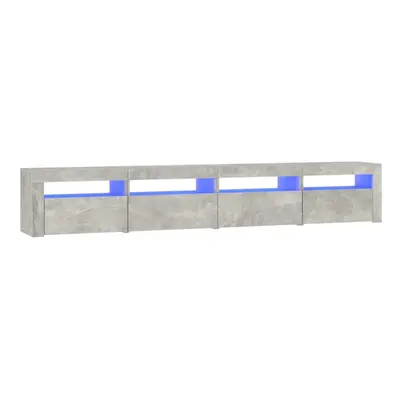 (concrete grey, x x cm) vidaXL TV cabinets with LED Lights Multi Colours 240x35x40 cm/270x35x40 