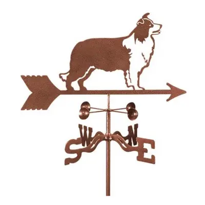 Dog Border Collie Weathervane with Roof Mount