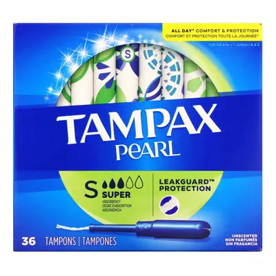 Pearl, Super, Unscented, Tampons