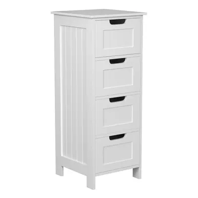 4-Drawer Floor Standing Cabinet Unit Bathroom Storage Unit