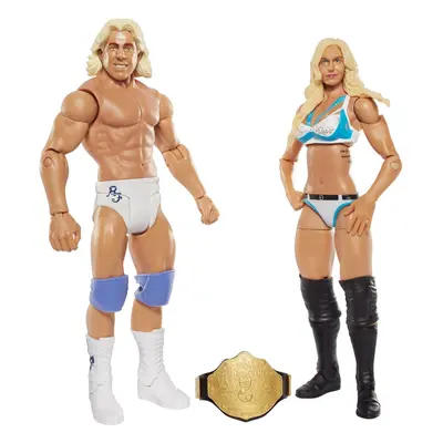 WWE Battle Pack Series - Charlotte and Ric Flair Action Figures New Sealed