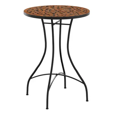 (terracotta, x cm) vidaXL Mosaic Bistro Tables Outdoor Table Garden Balcony Dining Table Ceramic