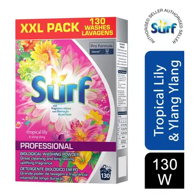 Surf Pro Formula Mega Pack Tropical Lily Washing Powder 130W, 8.4Kg