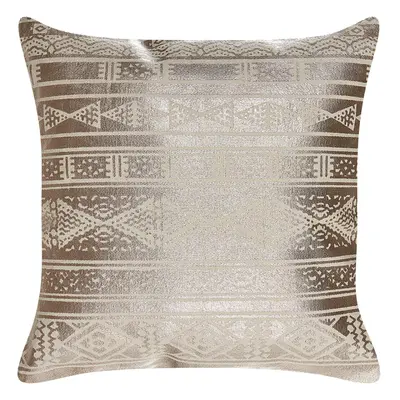 Cotton Cushion Geometric Pattern x cm Rose Gold OUJDA