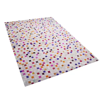 Cowhide Area Rug x cm Multicolour ADVAN