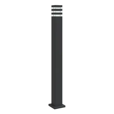 (basic, cm/ pcs) vidaXL Outdoor Floor Lamps with Sensors Pathway Standing Lamp Black Aluminium