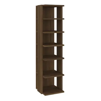 (brown oak, 1) vidaXL Shoe Cabinet Household Storage Shelf Shoe Cupboard Engineered Wood