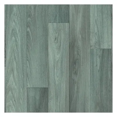 (4m(13'1") X 3m(9'9")-12mÂ², Dark Grey Narrow Plank 666) Slip Resistant Wood Effect Lino Vinyl F