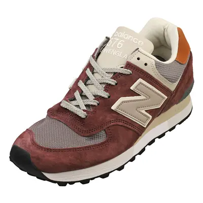 (7) New Balance Made In England Mens Casual Trainers in Burgundy