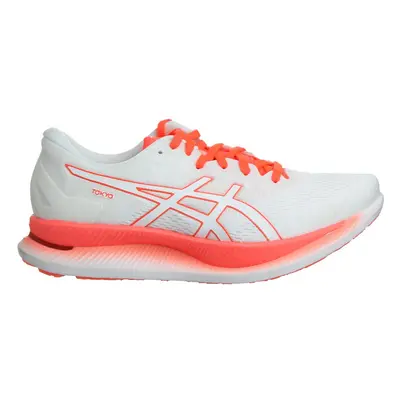 (7, White) Asics GlideRide TOKYO Lace-Up White Synthetic Womens Running Trainers 1012A943_100 (U